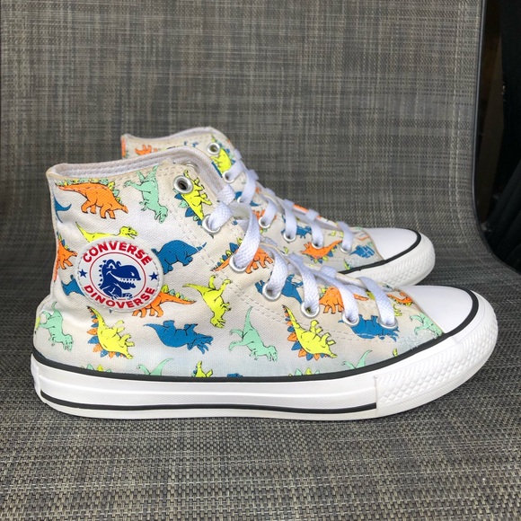 Converse Other - Converse Chuck Taylor All Star High PS 'Dinoverse Print Juniors size 3.5